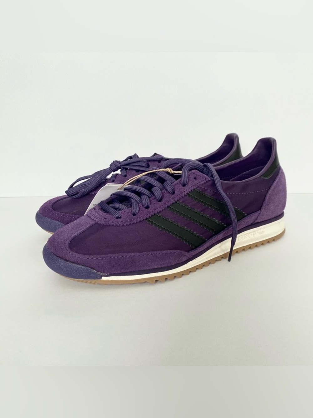 adidas SL 72 OG Aurora Plum / Core Black / Gum Women’s Sneakers Sz 6 - Picture 2 of 10